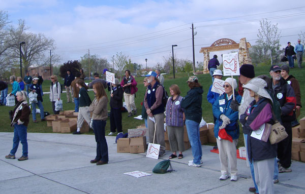 Step It Up Rally in Old Town Albuquerque, April 14, 2007.