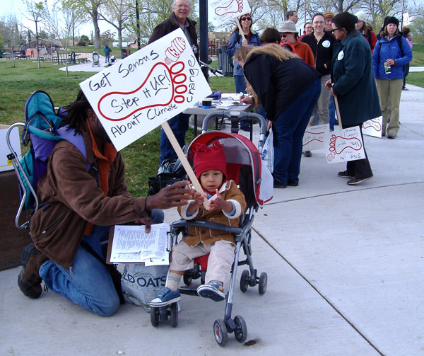 Marchers come in all sizes!